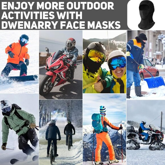 Balaclava Ski Mask for Men and Women Winter Face Cover for Cold Weather Sports - Picture 7 of 7